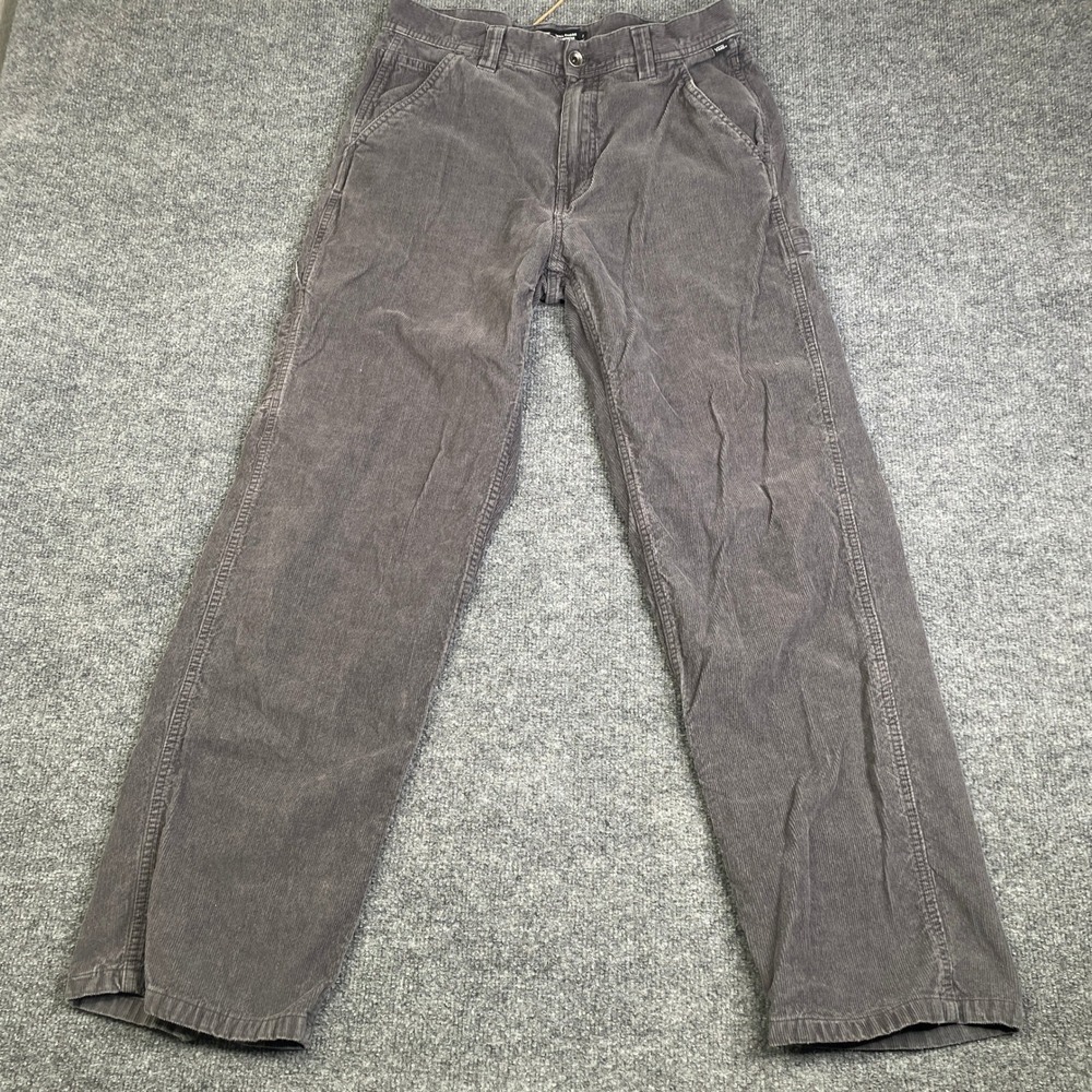 Vans Drill Chore Carpenter Pants Mens 30 Gray Corduroy Loose Fit Workwear Skater
